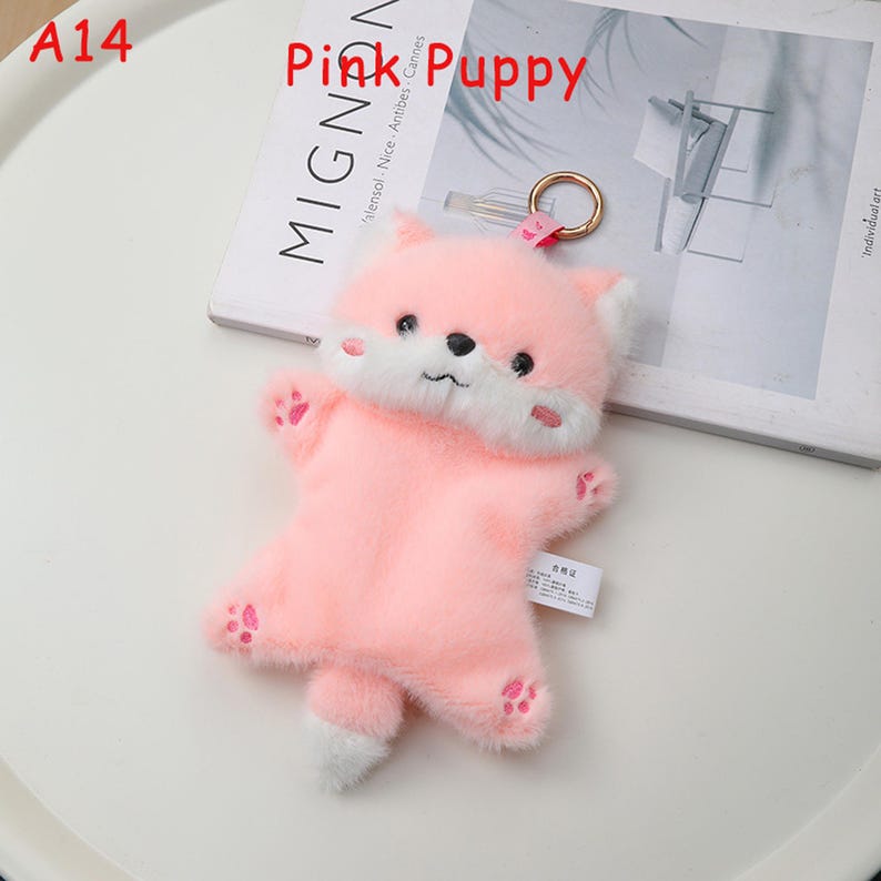 Handgemachte Plüsch Stress Relief Tier Puppe, niedliche Katze Hund Fidget Spielzeug, weiches Squeeze Komfort Spielzeug mit Sitzsack, Angst Relief Geschenk A14
