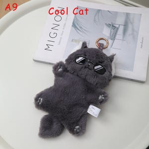 Handgemachte Plüsch Stress Relief Tier Puppe, niedliche Katze Hund Fidget Spielzeug, weiches Squeeze Komfort Spielzeug mit Sitzsack, Angst Relief Geschenk A9