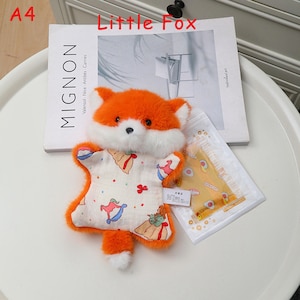 Handgemachte Plüsch Stress Relief Tier Puppe, niedliche Katze Hund Fidget Spielzeug, weiches Squeeze Komfort Spielzeug mit Sitzsack, Angst Relief Geschenk A4