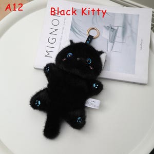 Handgemachte Plüsch Stress Relief Tier Puppe, niedliche Katze Hund Fidget Spielzeug, weiches Squeeze Komfort Spielzeug mit Sitzsack, Angst Relief Geschenk A12