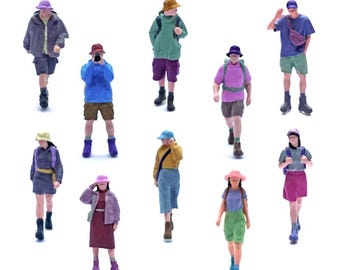 1 64 Scale Hand Painted Urban Outdoor Mini Figures for Diorama Scenes