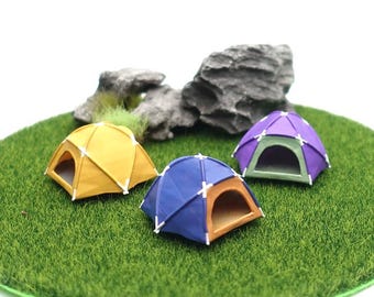 Miniature Tent for Camping Diorama, Miniature Campsite Tent, 1 64