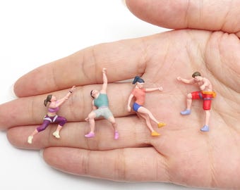 Figurine de randonneur 1:64 figurines d'escalade, figurines d'escalade gratuites pour base de diorama
