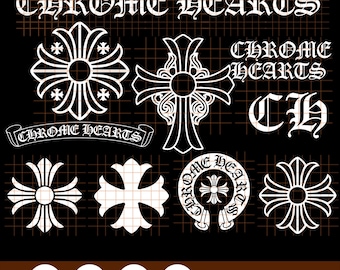 SVG PNG-Dateien - Schwarzweiß-Designs svg pdf eps png | Herz | Marke Logo Clipart | Dateien schneiden | Chrom | Cricut und Scherenschnitt