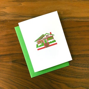 Letterpress Christmas Card - Gingerbread W. 27th Street