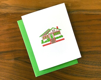 Letterpress Christmas Card - Gingerbread W. 27th Street