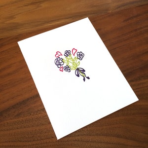 Liebe und Rosen Letterpress Karte