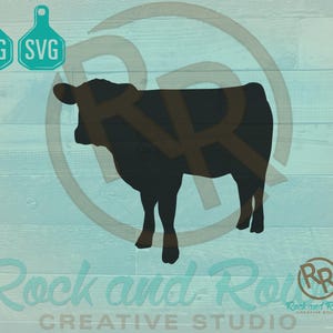 Heifer Silhouette SVG Files | Cattle SVG | Vector | Download Vector File | Angus | svg file | png file | cow illustration