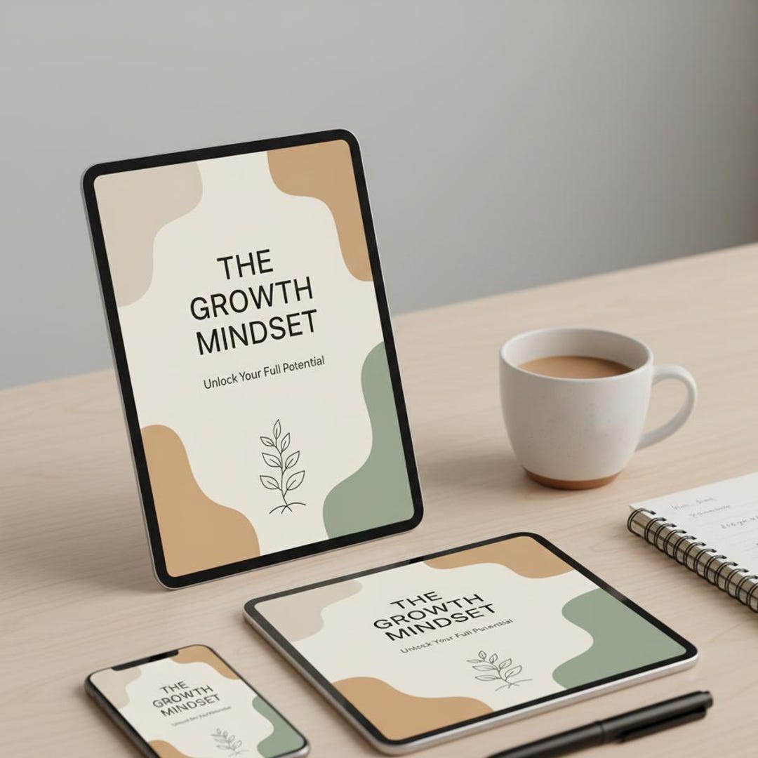 Growth Mindset Ebook | Self Improvement Digital Guide | Personal ...