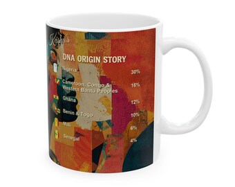 Personalized Genealogy Coffee Mug of African American Woman Heritage &  Black Girl Magic Ancestry Gift