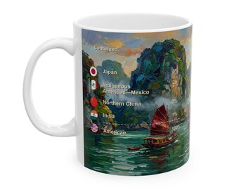 Personalized Genealogy Coffee Mug of Vietnamese Heritage & Custom Vietnam Family Tree Ancestry Gift