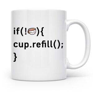 Programmierer Tasse Lustig, IT Entwickler Geschenk, Kaffeetasse Code Refill, Software Engineer Becher, Informatiker Geschenkidee, Nerd Humor