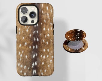 Fawn Deer Print Phone Case, Wildlife-Inspired Design Cover,Compatible With iPhone 17 16 15 14 13 12 Pro Max, Samsung S24, S23 S22 Ultra