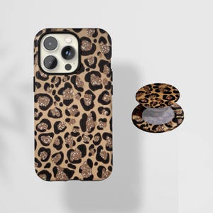 Glittrigt leopardmönster mobilskal, trendigt moderiktigt design, kompatibelt med iPhone 17 16 15 14 13 12 Pro Max X XS, Samsung S22 Ultra
