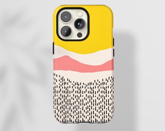 Polka Dot Phone Case Aesthetic Cover,Abstract Phone Case,Retro-Modern, for iPhone 17 16 15 14 13 12 Pro Max X XS, Samsung S22 Ultra