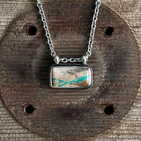 Royston Ribbon Turquoise Sterling Necklace