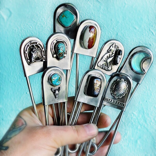 Jumbo Safety Pin Keychains