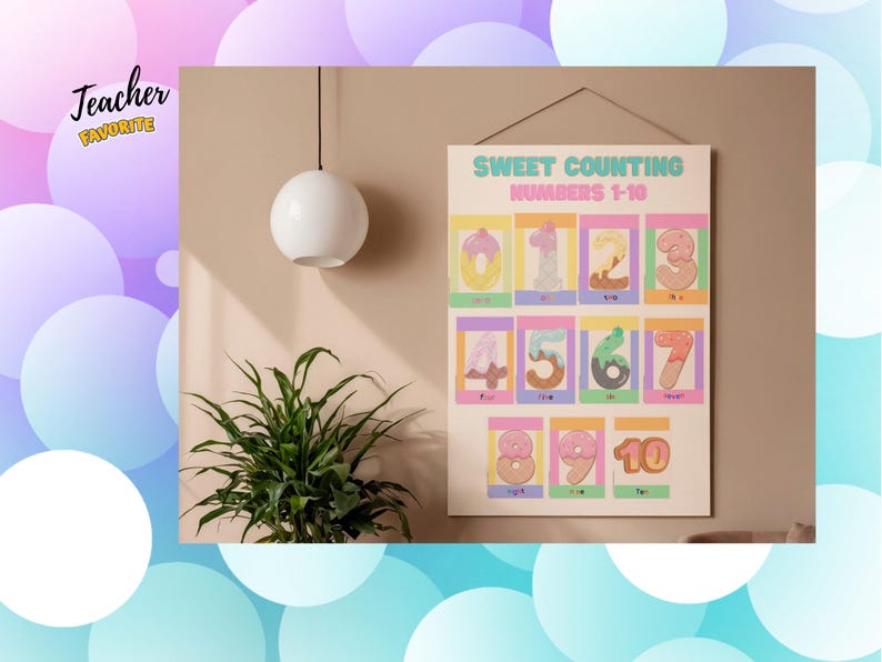 Counting Numbers Posters | Classroom Math Decor | Number Sense | Early ...