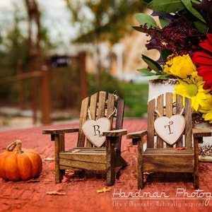 Fall wedding topper set pumpkin chairs fall leaves bride and groom personalized autumn barn wedding country rustic Mr&Mrs sign wood chairs