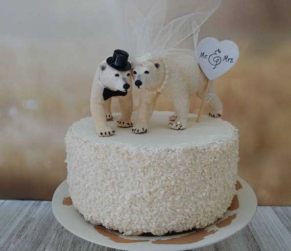 Polar Bear Wedding Cake Topper Polar Bear Cake Topper | Cake Toppers