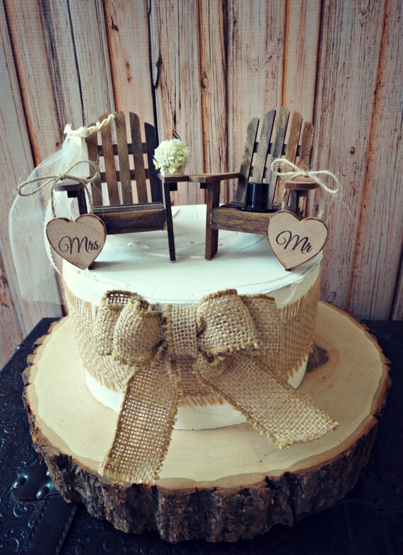 Western Rustic Wedding Adirondack Chairs Miniature Country Lak Etsy