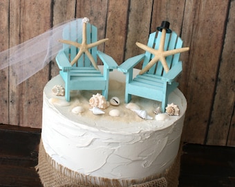 Beach Cake Topper Etsy