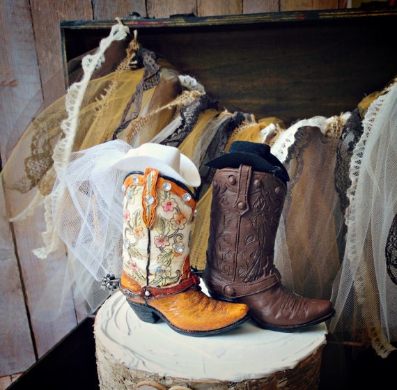 Cowboy Boots Cowgirl Boots Wedding Cake Topper Western Etsy