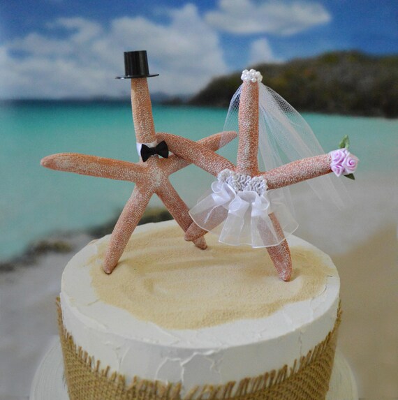 Etoile De Mer Mariage Cake Topper Ivoire Blanc Etsy France