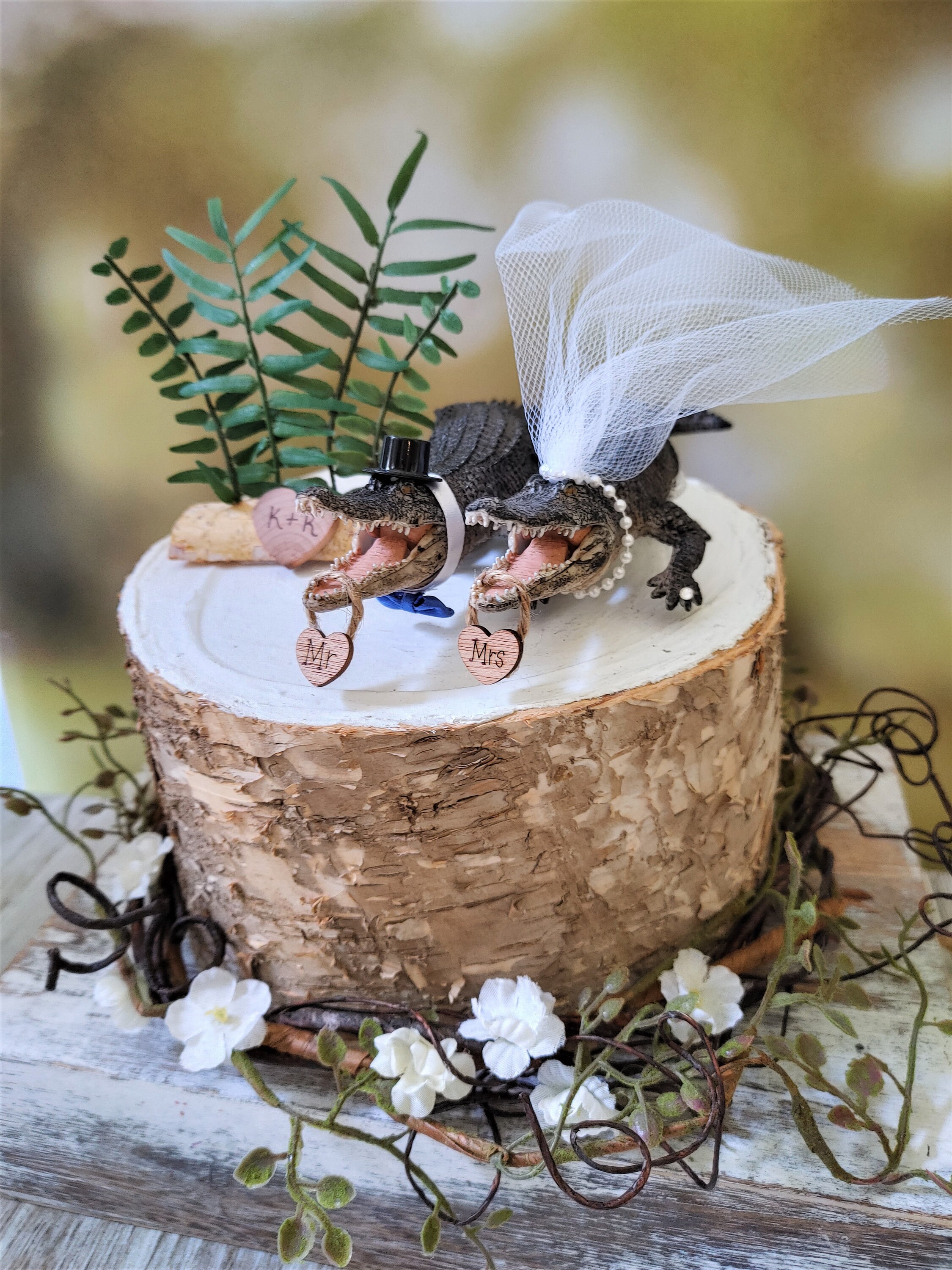 Python And Gator Cake Topper Alligator Lover Wedding Cake Topper Florida Gators Mascot University of ...