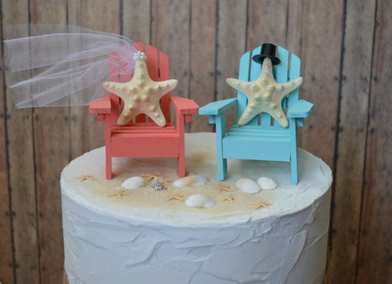 Adirondack Beach Wedding Chairs Adirondack Chairs Wedding Cake Etsy