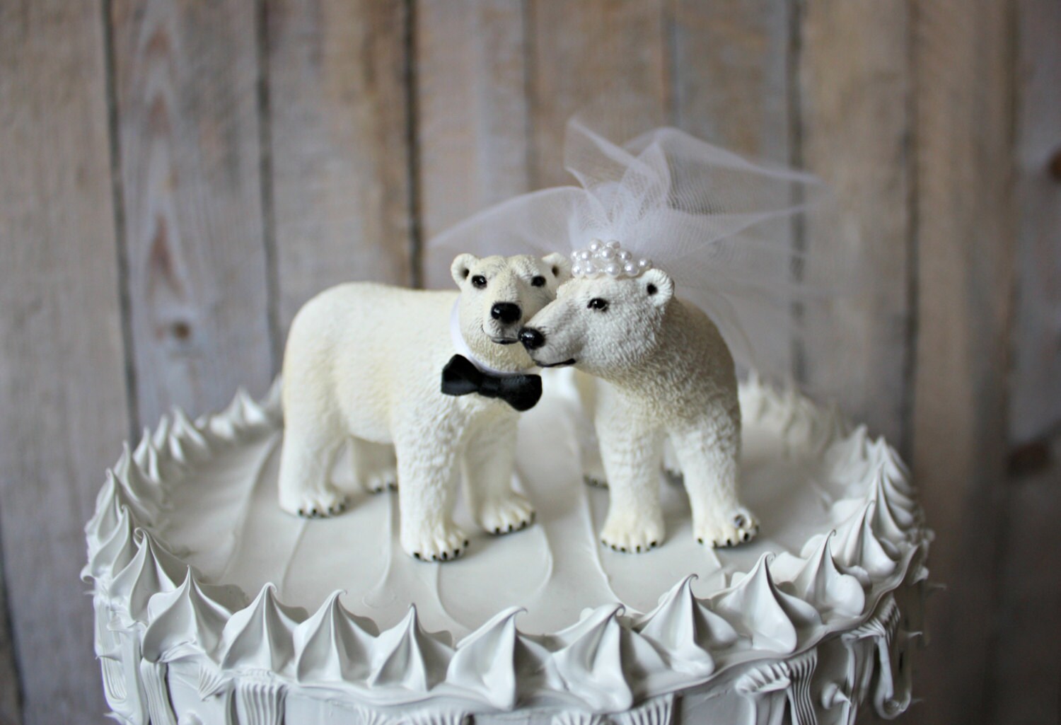 Bear wedding cake topperbearsbear loverpolar Etsy