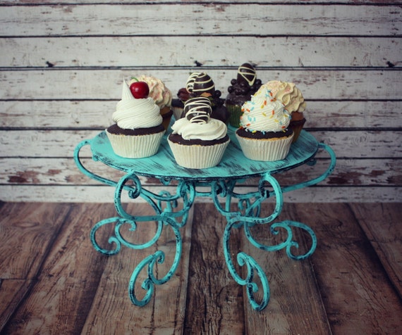 Cake Stand Beach Themed Wedding Distressed Cake Stand Wedding Etsy