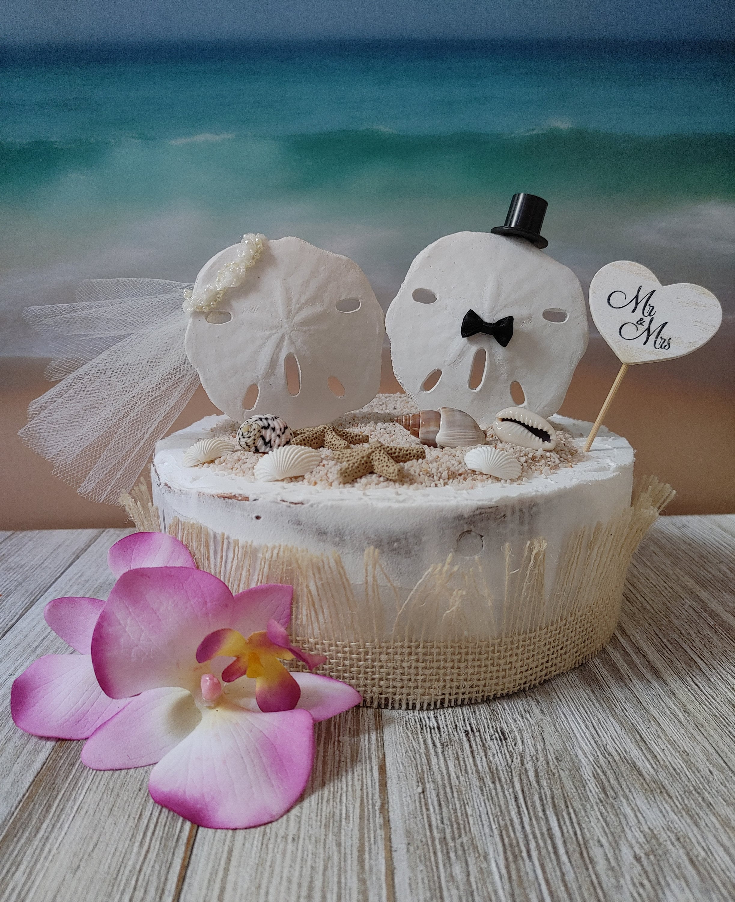 Beach Wedding Cake Sand