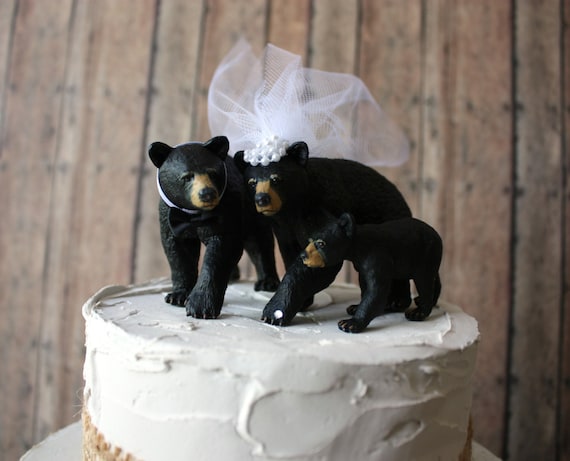Famille Mariage Gateau Topper Ours Famille Mariage Gateau Etsy