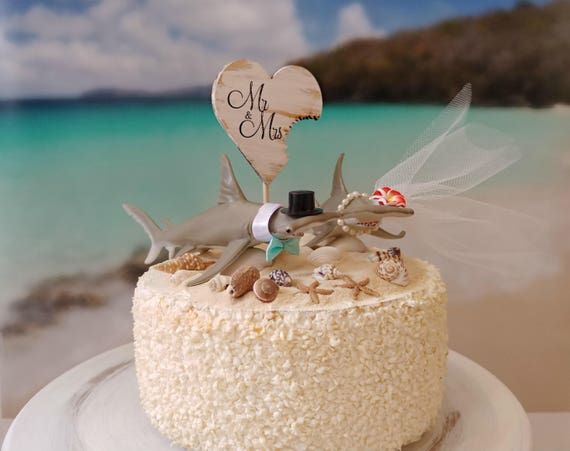 Hammerhead Requin Gateau De Mariage Topper Plage Pecheur Etsy