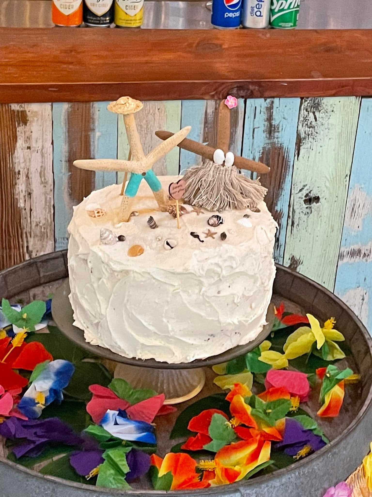 Décoration De Gâteau D'anniversaire Sur Le Thème De La Mer Pour Enfants, Sirène, Coquillage, étoile De Mer, Océan, Baby Shower, Décoration De Fête