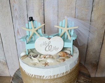 Adirondack beach wedding chairs-Adirondack chairs-wedding cake topper-beach chairs-beach wedding-destination wedding-beach-custom