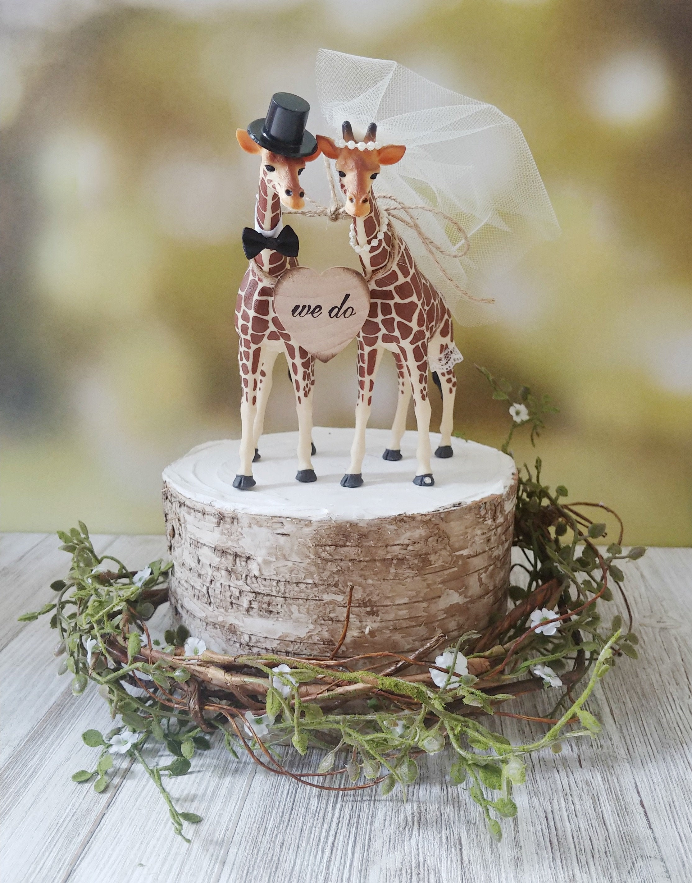 Giraffe Woodlands Wedding Cake Topper Giraffe Wedding Just Etsy Giraffe Woodlands Wedding Cake Topper Giraffe Wedding Just Etsy