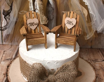 Adirondack beach wedding chairs-miniature Adirondack chairs-wedding cake topper-beach chairs-beach wedding-destination wedding-beach-custom
