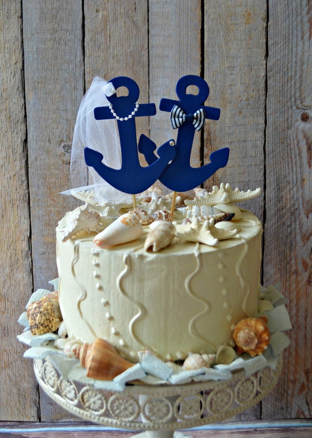 Anchors Away Wedding Cake Topperanchorsboat Wedding Cake Topper