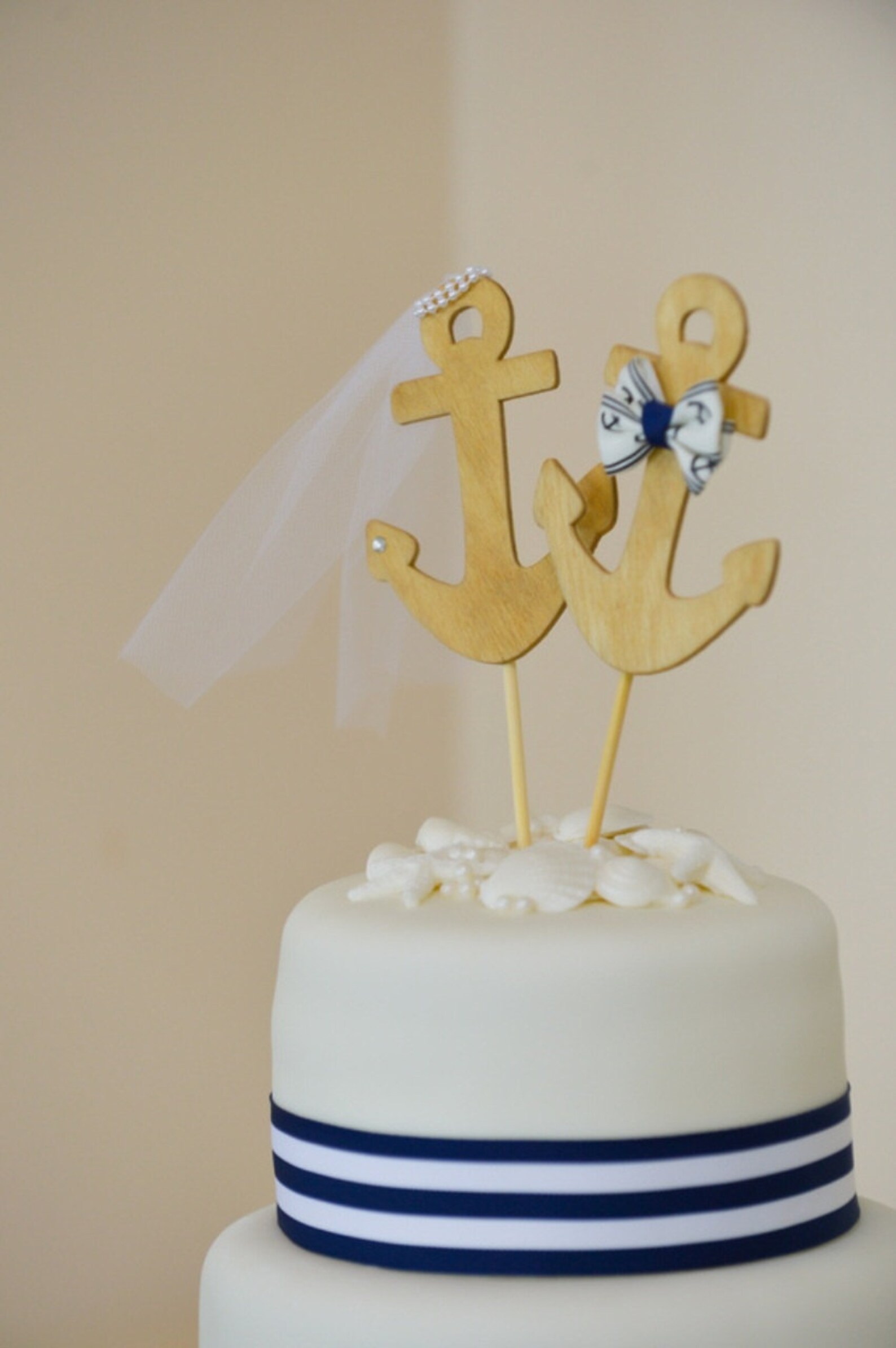 Anchors Away Wedding Cake Topperanchorsboat Wedding Cake Etsy