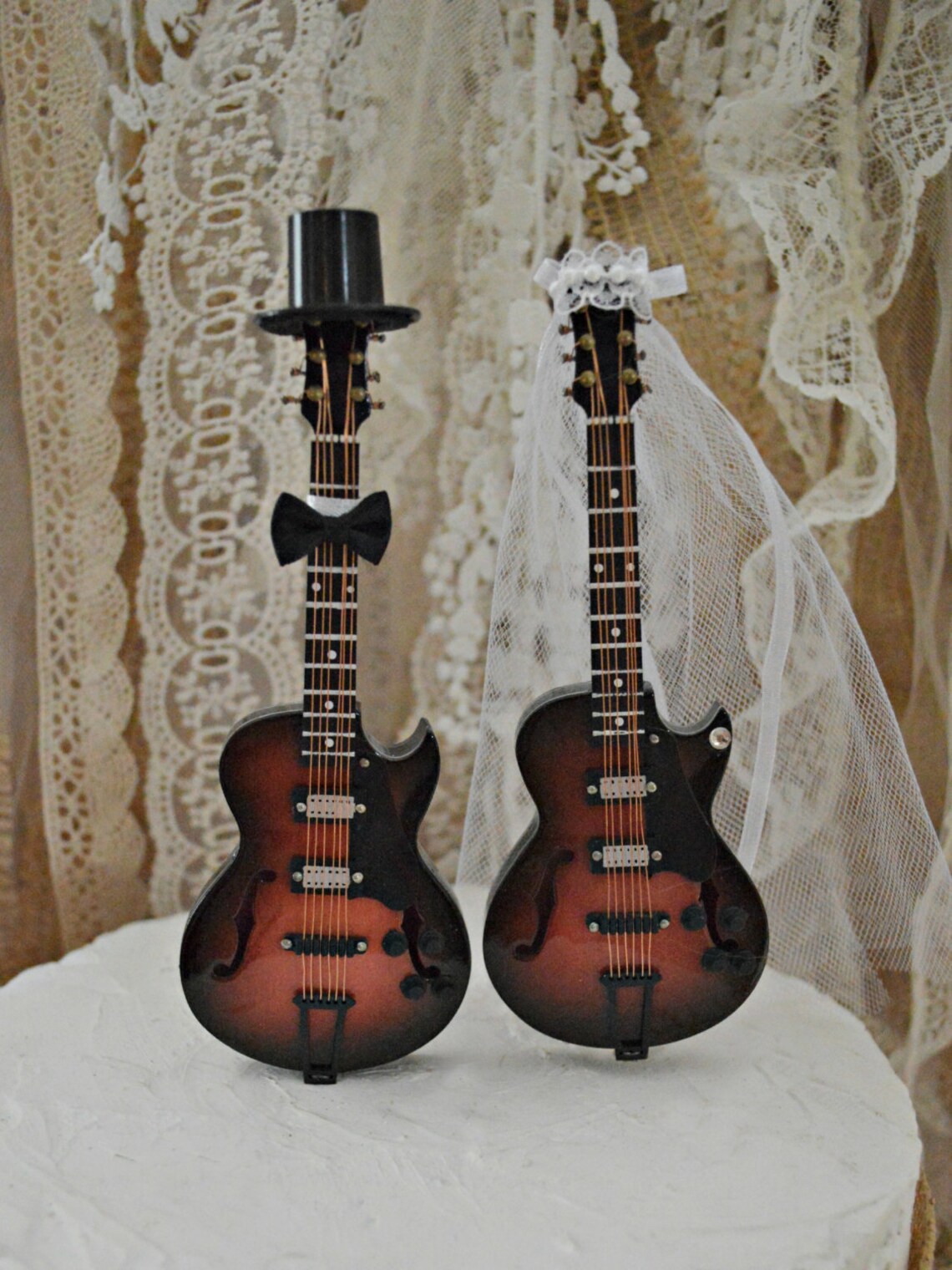 Electric Guitarweddingcake Topperguitarbridegroomrock Etsy