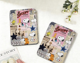 Funda personalizada para Kindle con diseño de Snoopy (modelos Paperwhite de 12.ª generación de 7", 11.ª generación de 6,8" y 10.ª generación de 6", compatible con Kindle de 10.ª y 11.ª generación y Kindle 2024. Funda Colorsoft.