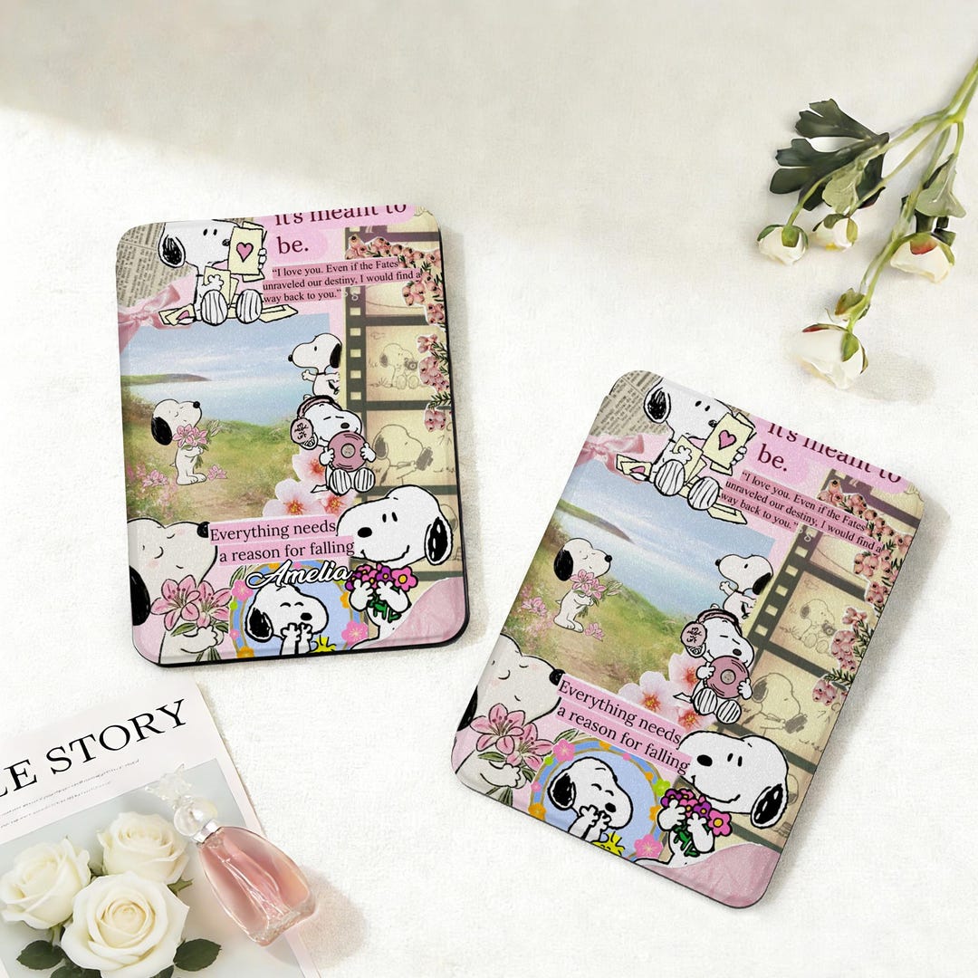 Cute Snoopy Collage Kindle Case Custom Cover for Paperwhite 12th 7 ...
