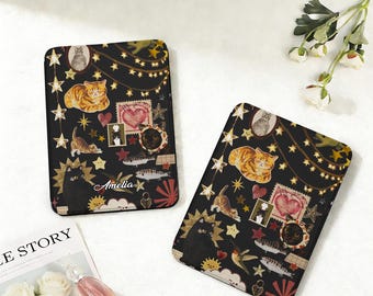 Etui na Kindle z uroczym motywem kolażu z kotem, na Paperwhite 12, 7"/11, 6,8"/10, 6", Kindle 10, 11. generacji, Kindle 2024, Colorsoft Cover