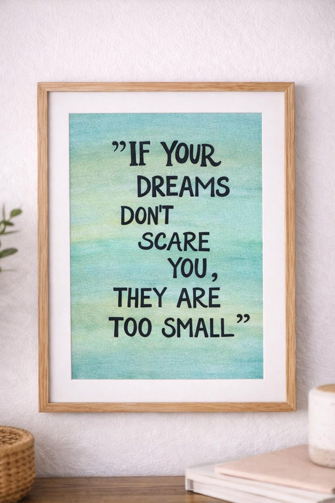 Printable Wall Art – Motivational Quote Print – Watercolor Typography ...