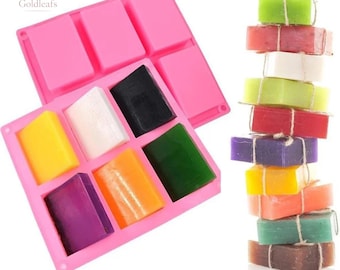 Rectangular Silicone Soap & Candle Mold | Reusable DIY Mold for Soap Making and Wax Crafts