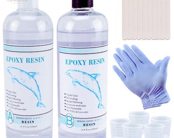 Klares Epoxidharz Kit | 1: 1 Ratio, DIY Kunsthandwerk & Schmuck