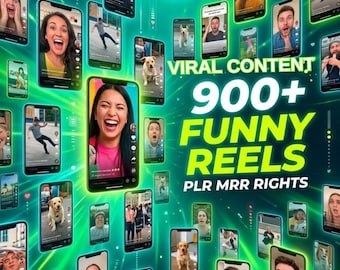 1000+ Content Creator Reels Bundle Viral Faceless Videos TikTok Instagram PLR MRR