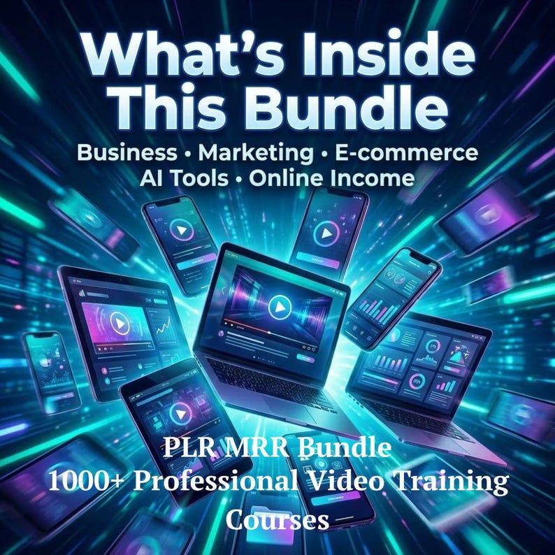 900+ Business Video Courses Bundle Online Training Library PLR MRR ...